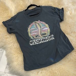 Mother denim tee shirt super soft jersey with snake 🐍 picture on front